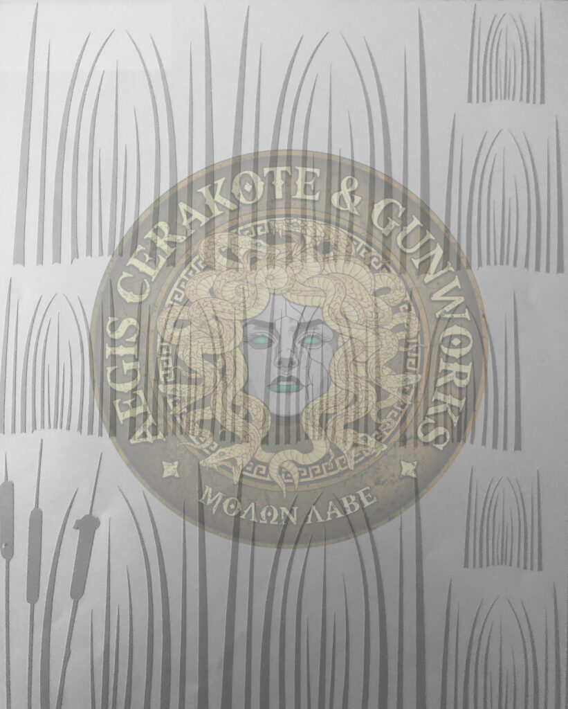 Marsh Grass Camouflage Rifle Stencil Aegis Cerakote & Gunworks